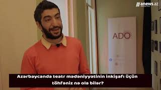 Elmin Bədəlov: "İndiki teatrlar Sovetin tör-töküntüləridir"
