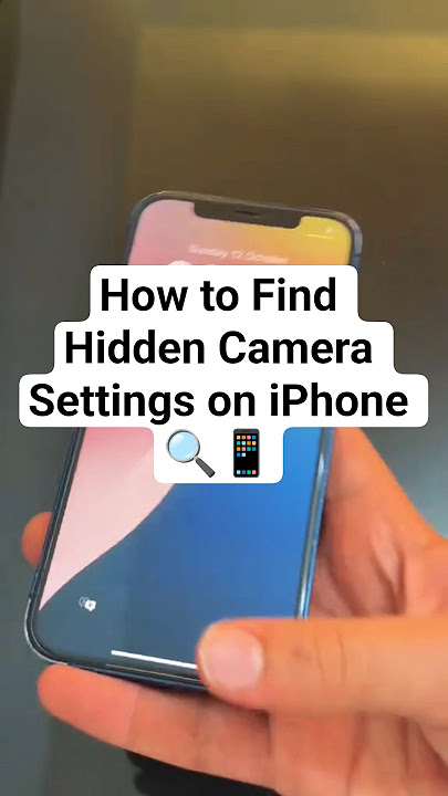 How to Find Hidden Camera Settings on iPhone 🔍📱 (iOS 26 Secret Trick)