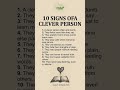 10 Hidden Signs of a Sharp Mind 👀 #Shorts #Motivation #Psychology