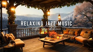 Jazz Relaxing Music to Study  Cozy Winter Coffee Shop Ambience ~ Smooth Jazz Instrumental Music