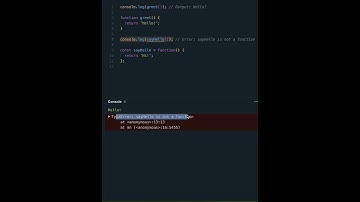 JavaScript Function Hoisting Explained in 45 Seconds! ⏳ #Shorts