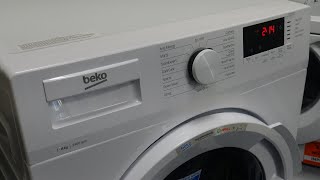 Beko WTL84141W 1400 Spin 8Kg Washing Machine Demonstration