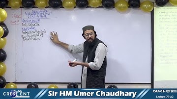 CAF 1 POST BATCH Sir Umer Lecture 76 A2 Cash Flow Past Paper Question 12