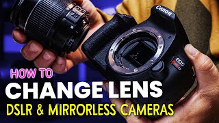 How To Change a Lens on a DSLR or Mirrorless Camera screenshot 5