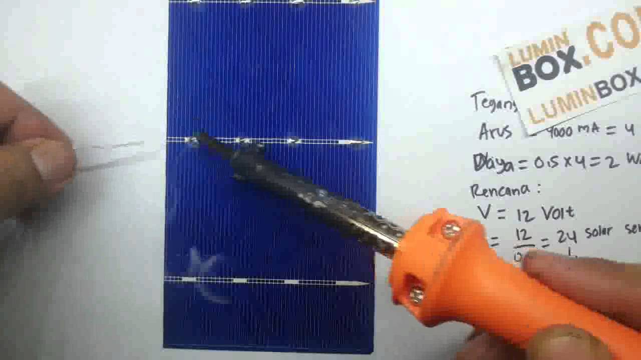 Cara Solder Sel Surya Membuat Solar Panel 1 YouTube