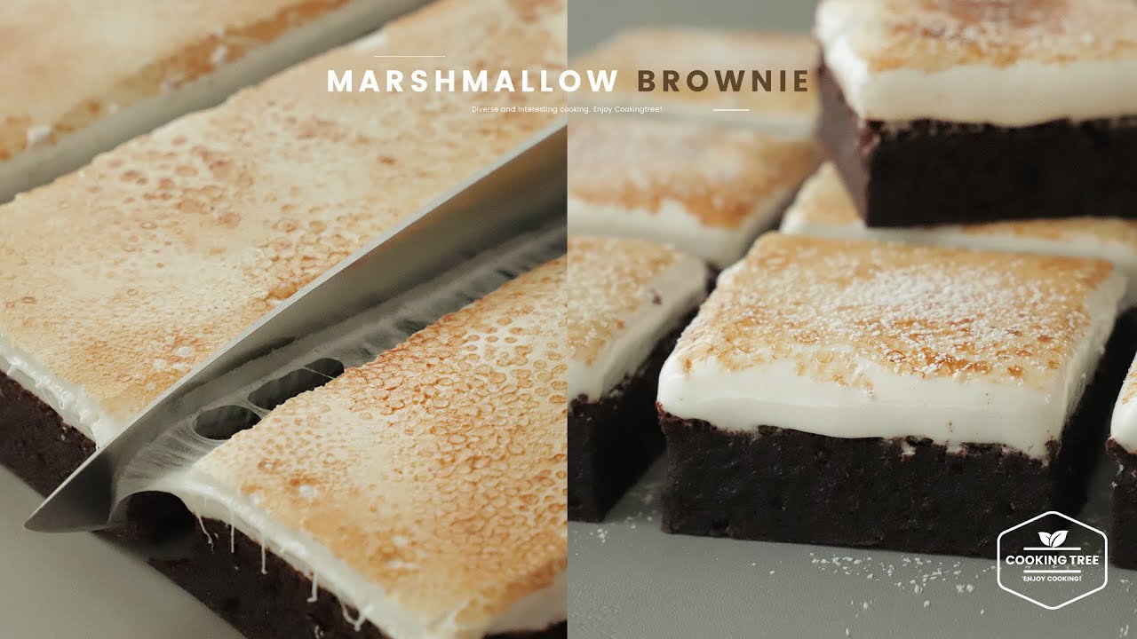 마시멜로우 브라우니 만들기 : Marshmallow Brownie Recipe | Cooking tree