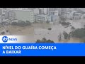 Nível do Guaíba começa a baixar após quase bater recorde histórico | #SBTNewsnaTV (16/05/24)