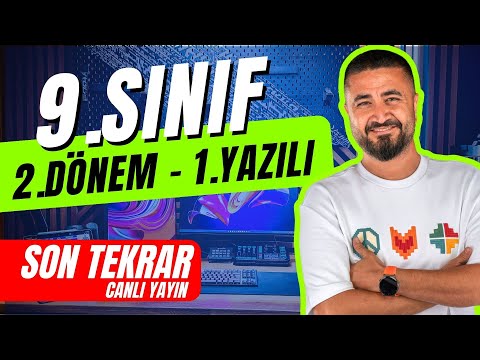 TÜRKİYE GENELİ 9.SINIF 2.DÖNEM 1.YAZILI FULL TEKRAR + MEB YAZILI PROVASI