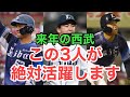 【西武】来年ブレイク候補を紹介します