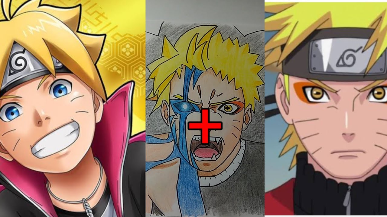  Cara  menggambar  gabungan Boruto Naruto  YouTube