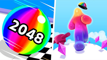 💠🌐 Ball Run 2048 Vs Blob Runner 3D Fun Android iOS Gameplay Walkthrough 4K 30