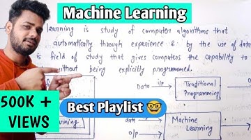 Introduction to Machine Learning | Machine Learning Tutorial | Lec-1