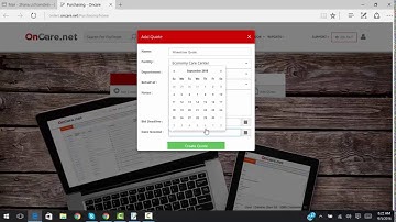Oncare.net Video Tutorial for the Request Quote Feature