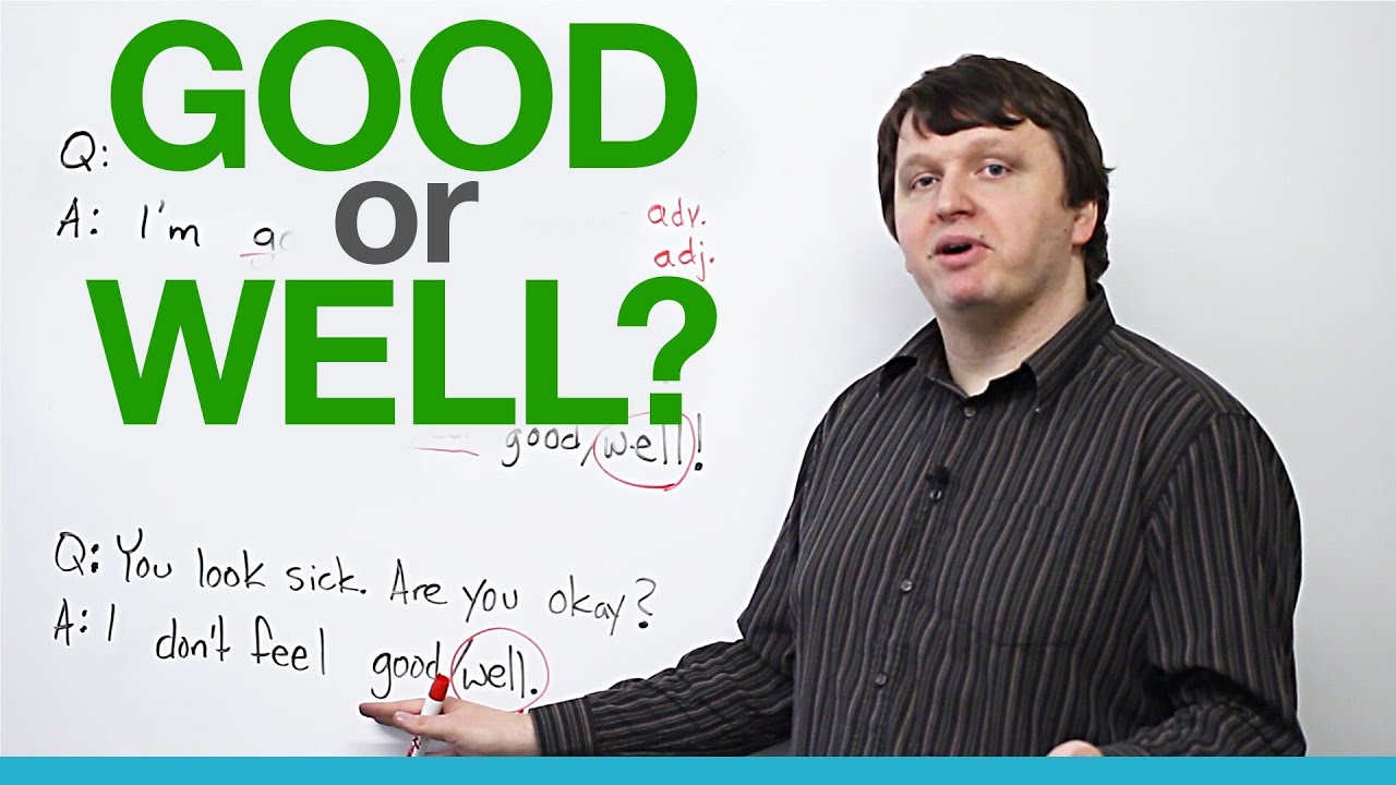 ⁣When to use 'good' and 'well' - English Vocabulary