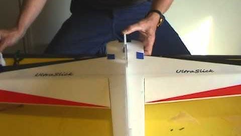 Build Video 5   UltraSlick installing aileron servo, top vertical fuse and rudder