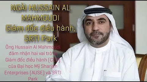 Phỏng vấn Giám đốc điều hành trung tâm công nghệ đổi mới tại SHARJAH  ủng hỗ dự án công nghệ skyway?