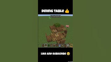 how to make dining table in Minecraft #shortsfeed #new #minecraft #shortvideo #shorts
