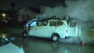 Work Van Fire / South LA 9.11.18
