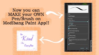 How to make your own Pen/Brush on Medibang Paint App || Custom Pen/Brush on Medibang Paint App How to make your own Pen/Brush on Medibang Paint App || Custom Pen/Brush on Medibang Paint App