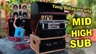 Paano PALAKASIN ang SOUND SYSTEM gamit ang Mixer,Crossover at 3 Amplifier 'How to Loud Sound System?