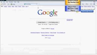Dreamweaver   11  Hyperlinks   Absolute Links Part 2