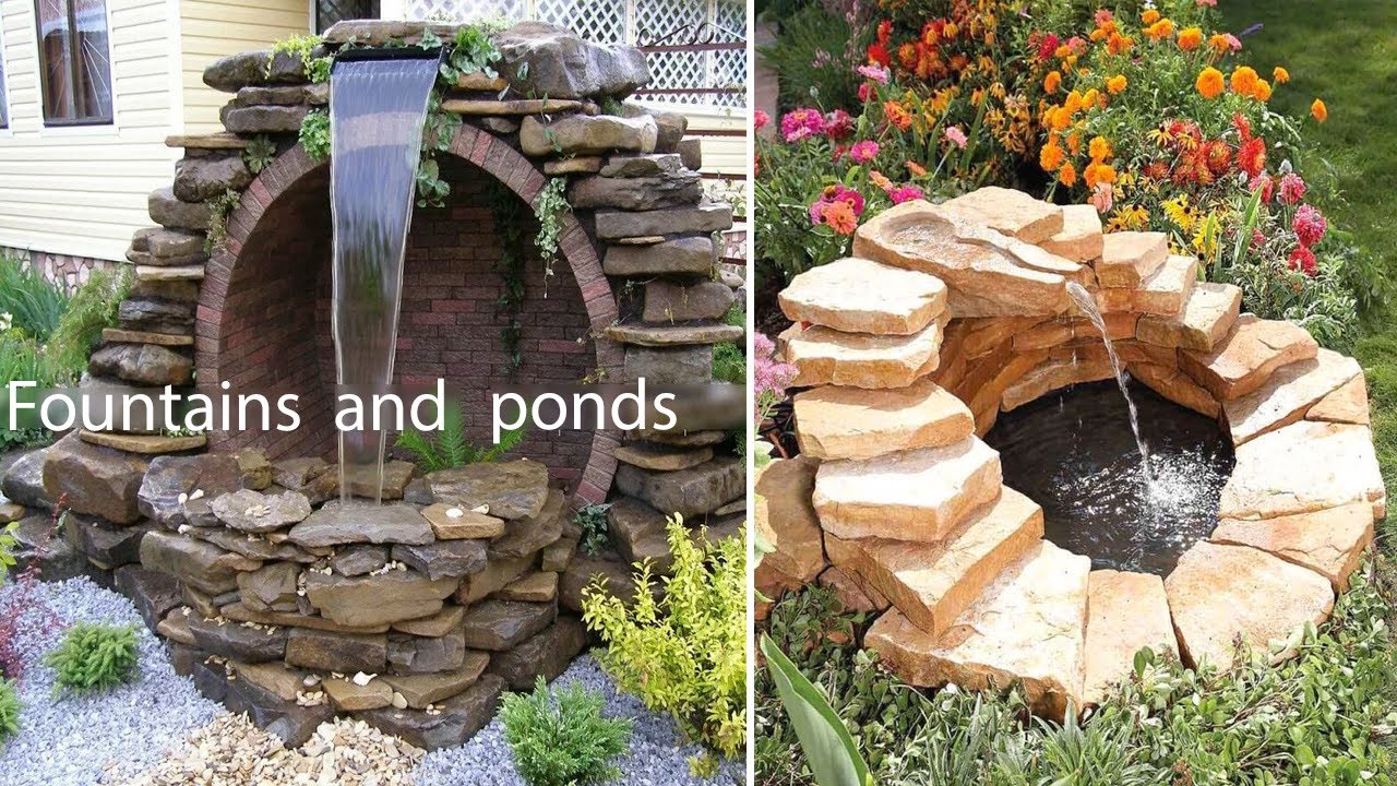Garden fountains and ponds ! 40 landscaping design ideas! YouTube