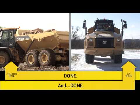 John Deere vs. CAT Articulated Dump Truck Daily Pre-Operation Maintenance Comparison