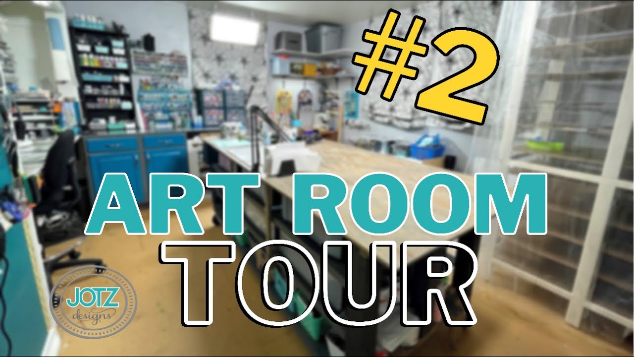 Art Room Tour Part 2 2021 How it was made Craft Room Studio