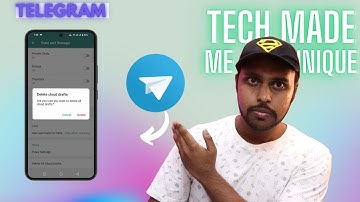 How to clear cloud storage in telegram | clear cloud draft in telegram