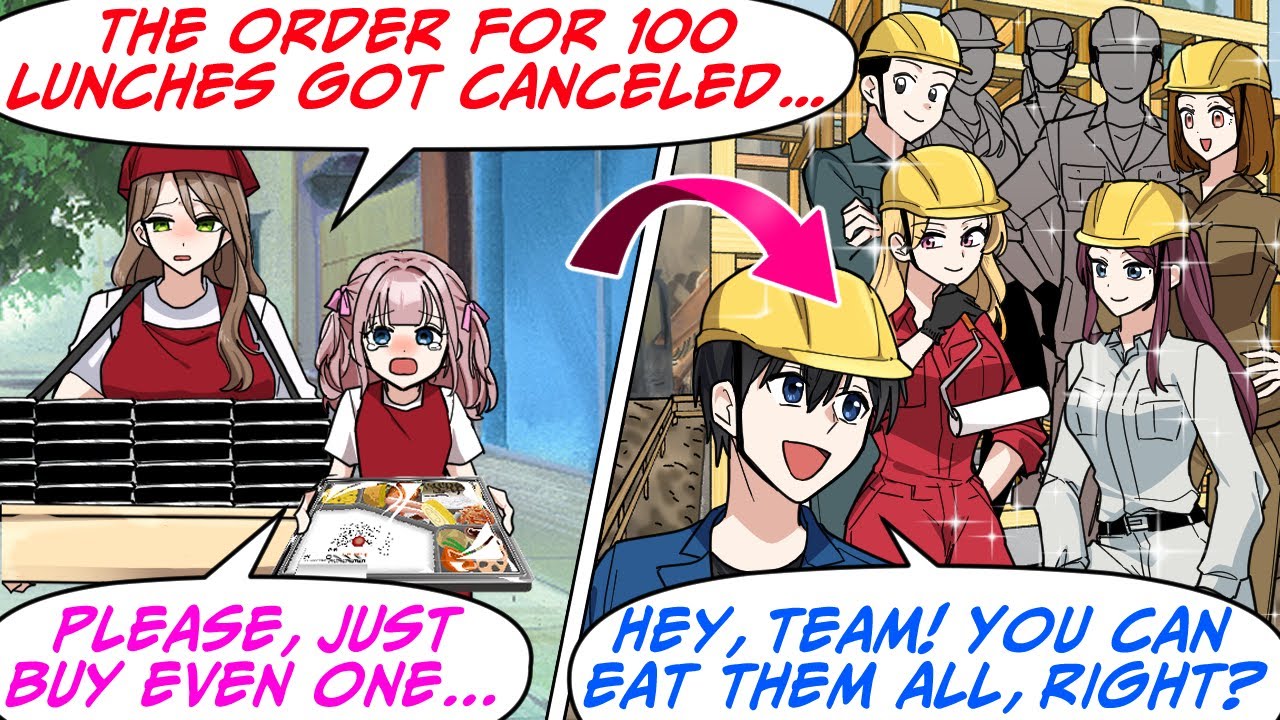 This Mom & Her Kid Came Over, Hoping to Sell Their Lunches at a Construction Site![RomCom Manga Dub]