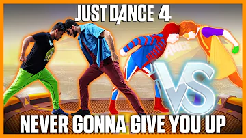 Just Dance 4 - Never Gonna Give You Up (Winner) vs Moves Like Jagger | BATTLE