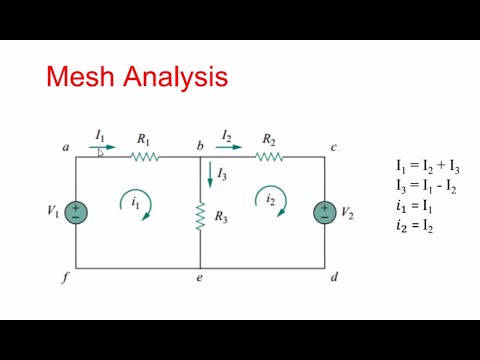 តិចនិច ដោះស្រាយសៀគ្វីតាម Mesh analysis - YouTube