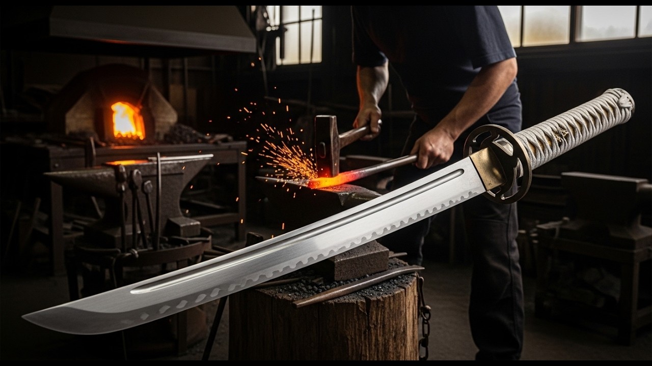 How a Katana Is Made by Master Swordsmith