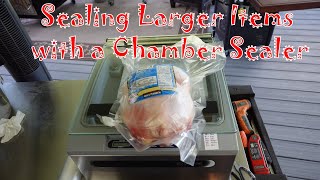 Vacuum Sealing Larger Items In Chamber Vacuum Sealer w/ Textured Bags