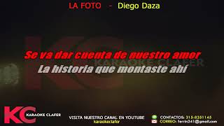 LA FOTO - Diego Daza - Karaoke o Pista Instrumental full HD