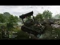 Battlefield™ V calling in the t34 Calliope sherman tank