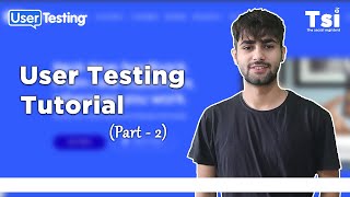 User Testing | Pass the initial test