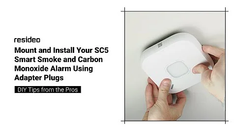 Mount and Install Your SC5 Smart Smoke and Carbon Monoxide Alarm Using Adapter Plugs