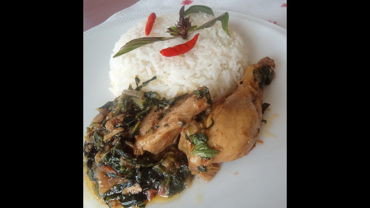 Chicken with spinach Stew