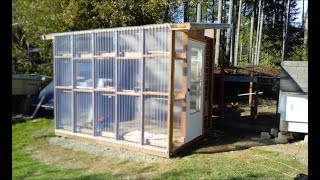 DIY Greenhouse Build - Wood Greenhouse Under $1000.