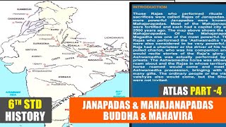 6th std atlas part 4 janapadas mahajanapadas buddha mahavira class 6 history