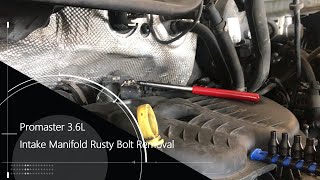 Promaster 3.6L Intake Manifold Rusty Bolt Removal by TDR Auto 9,427 views 4 years ago 6 minutes, 1 second
