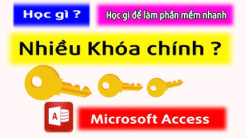 Nhiều khóa chính trong Table MS Access - Học MS Access