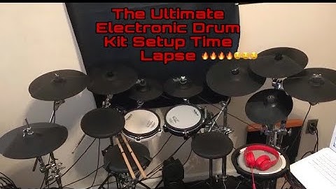 My Electronic Tour Drumkit Setup/Time Lapse