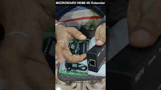 MICROWARE HDMI 4K Extender Unboxing | HDMI to RJ45 Network Cable Extender Converter Repeater