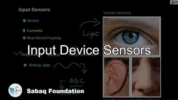 Input device sensors, Computer Science Lecture | Sabaq.pk
