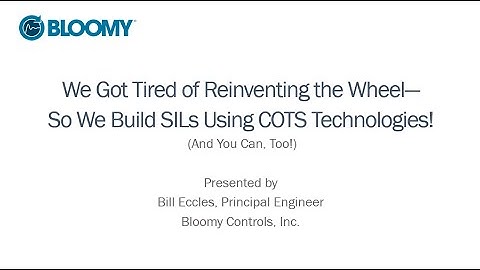 Bloomy NI A&D Exchange Presentation - Avoid Reinventing the Wheel