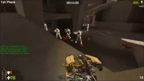 Unreal Tournament 2014 Pre Alpha - 32 (difficulty 0) bots on DM-Circuit