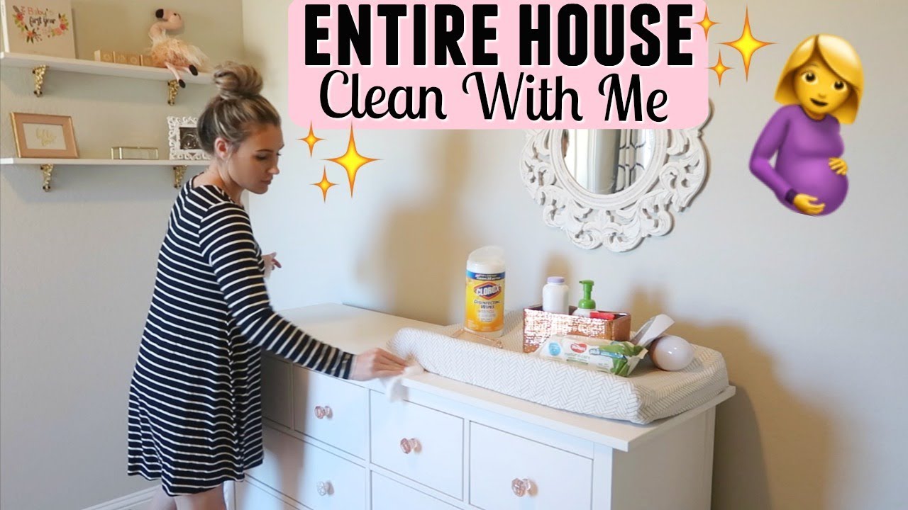 Pregnant Cleaning Routine Entire House Clean With Me Cleaning Motivation Tara Henderson 