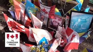 Canadians among those honoured in Ukraine war memorial
